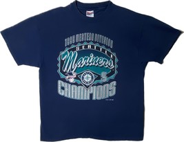 Seattle Mariners Baseball American Champions 1995 T Shirt Western Division XL - $18.61