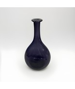 Vintage Hand Blown Purple Glass Bud Vase - 9”H - $19.79
