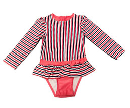 Cat &amp; Jack Toddlers Girls Swimsuit Size 2T Rash Guard GREAT Condition - $12.38