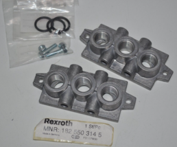NEW Bosch Rexroth 182 550 314 5 Manifold End Plate Set 1825503145 - $60.97 CAD