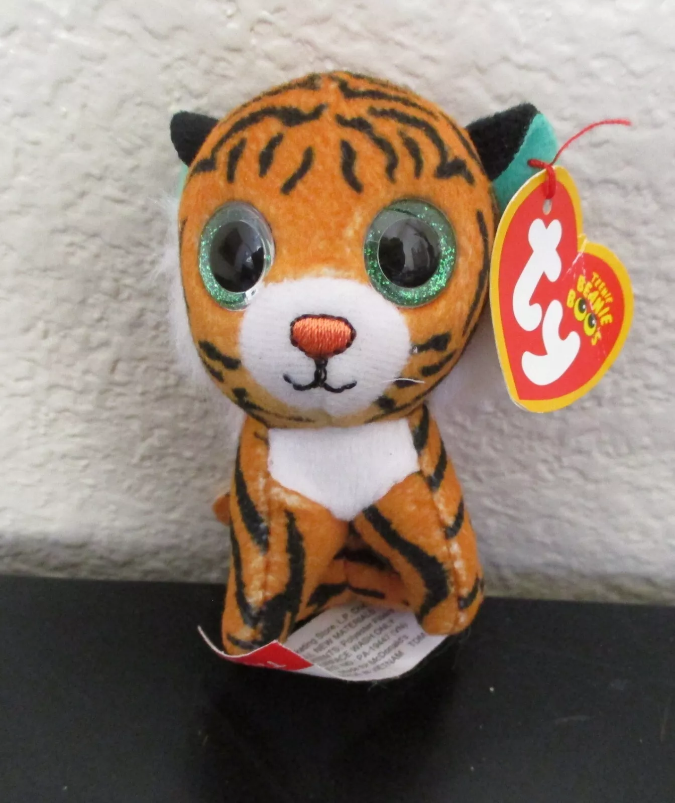 McDonald&#39;s Ty Teenie Beanie Boos Tiggs The Tiger Big Green Sparkle Eyes ... - $6.92