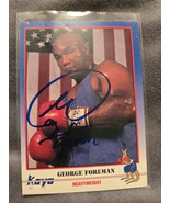 George Forman Hand Signed Kayo Boxing Card Autographed Deceased HOF Auto - $53.50 CAD