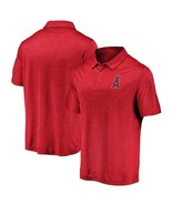 Majestic Los Angeles Angels  Big &amp; Tall Polo Shirt, Heathered Red, 5X - £12.70 GBP