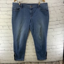 Ann Taylor Loft Jeans Womens Sz 18 Modern Skinny Ankle Zippers - £15.56 GBP