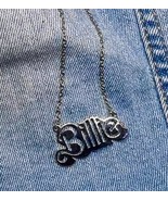BILLIE EILISH x BARBIE Inspired Nameplate Necklace  ☆ Rare Pendant! TOUR... - $20.36 CAD