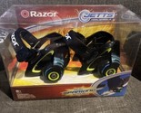 Razor Jetts Heel Wheels Adjustable 8+ Youth 12 To Adult 12 Black/green NEW - £15.57 GBP