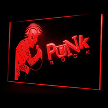 140032B Punk Rock n Roll Music Ukulele Public Drums Solid Chords LED Lig... - £17.30 GBP