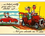 Comic Road Trip Vacation You Should See Us Now Chrome Postcard L18 - $3.51
