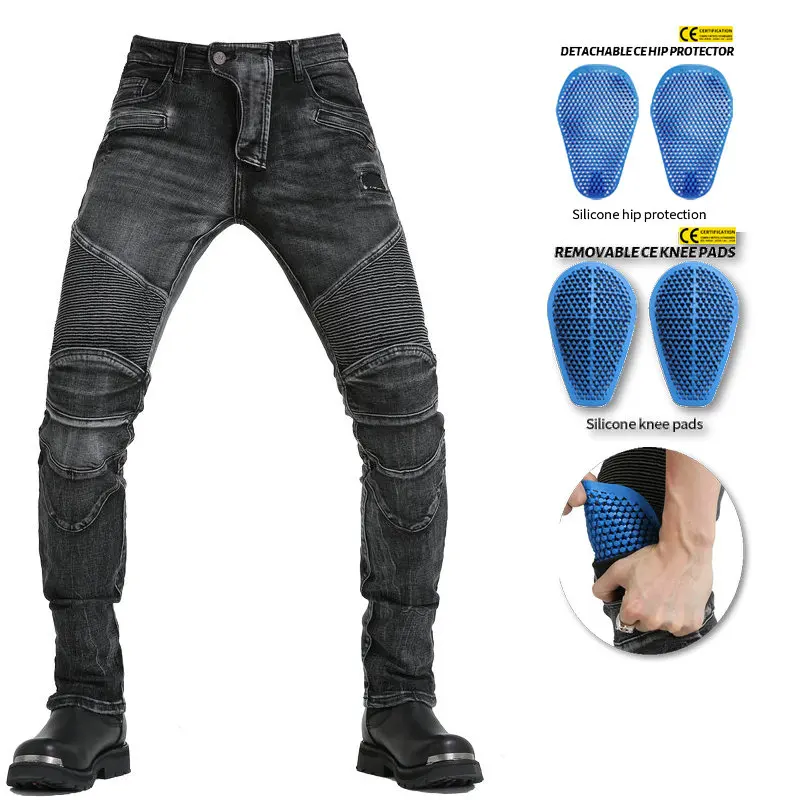 Hot Sales Loonge Biker Motorcycle Riding Pants Little Slim Cycling Protective - £87.55 GBP+