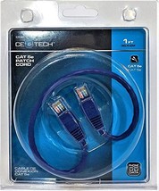 CE Tech CAT 5e 1 Foot Blue Patch Cord - $4.69