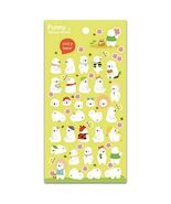 CUTE COZY POLAR BEAR STICKERS Fun Paper Sticker Sheet Kawaii Kid Craft S... - €2,13 EUR