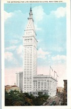 Aerial View The Metropolitan Life Insurance Building New York Postcard - £11.59 GBP