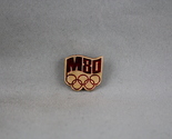 Vintage Summer Olympic Games Pin - Moscow 1980 Wavy Design - Stamped Pin - $15.00
