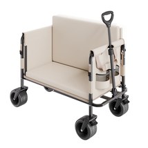 VEVOR Collapsible Wagon 550lb 220L 2-in-1 Bench Adjustable Handle Outdoo... - $2,147.14 MXN