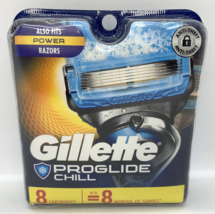 Gillette Fusion ProGlide CHILL (5 Blade)  8 Cartridges Razor Blades NEW Sealed - £22.14 GBP