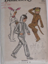 Butterick 6295 Children&#39;s Costumes Leopard, Bunny Rabbit &amp; Spaceman Size 4 - £6.37 GBP
