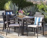 Christopher Knight Home San Pico Outdoor Wicker Rectangular Dining Set w... - $1,090.99