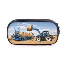Farm Tractor Print Pencil Bag for Teenager Boys Girls Makeup Bags Childr... - £14.50 GBP