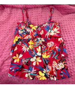 Venus Tankini Top Floral Tankini Swimsuit Top Venus Swimsuit Venus ruffle - $61.10 CAD