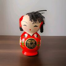 Chinese Feng Shui Lucky Child Ceramic Doll Happy Life &amp; Good Luck Decor ... - $18.99