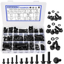 Hakkin 232Pcs M6 M8 M10 Flange Hex Bolts And Nuts Kit Metric, Fully Thre... - $34.99