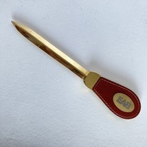 EAB Leather And Gold Tone Metal Letter Opener 7.5in - £15.11 GBP