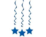 66cm Hanging Star Royal Blue Party Decorations, Pack of 3  - $5.00