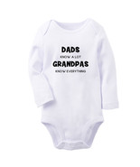 Dads Know A Lot Grandpas Know Everything Funny Romper Newborn Baby Bodys... - £8.72 GBP