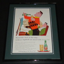 1959 Seven Up 7 Up Highballs 11x14 Framed ORIGINAL Vintage Advertisement - $44.54