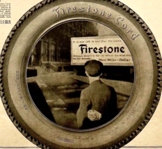 1922 Firestone Tires XL Advertisement Automobilia Ephemera 14 x 10.5&quot; - £23.18 GBP