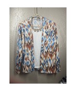 Alfred Dunner Cardigan Lightweight Sweater Top Women&#39;s Petite Size Small PS - €18,79 EUR
