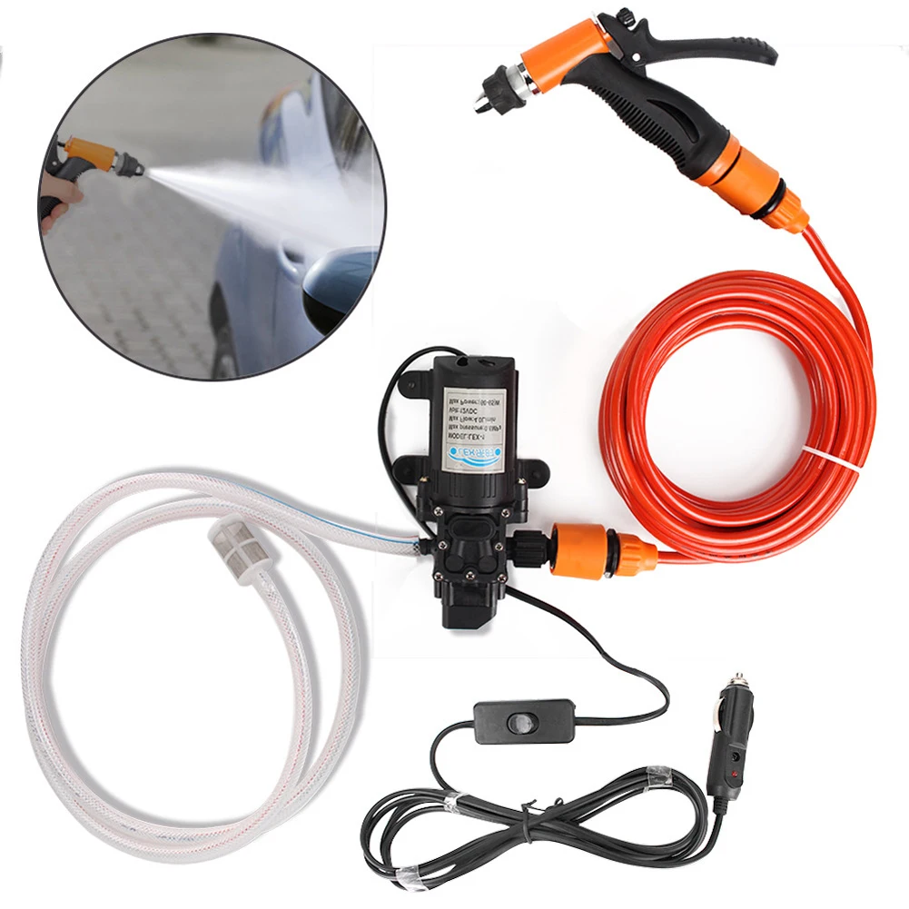 12V Portable Washing Machine High Pressure Car Washer Gun Pump Spray Cleaner f - £32.55 GBP