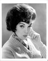 Connie Francis 1950&#39;s era portrait in v-neck sweater 8x10 inch photo - £11.82 GBP