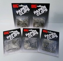Officemate Paper Clips 150 Small #2 Lot of 5 Packages NEW Total 750 Silver - £15.17 GBP