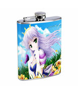 Flask 8oz Stainless Steel Anime Design-004 Drinking Whiskey Alcohol Brandy - $309.61 MXN