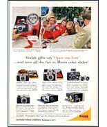 1950s Kodak Camera Gifts PRINT AD Signet 40 &amp; 80, Retina Reflex, 500, Sl... - $121.83 MXN