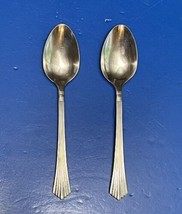 2 Retroneu Hermes 7 1/2&quot; Soup Spoons 18/8 Stainless Steel Korea - £11.75 GBP