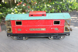 Lionel Prewar Standard Gauge 217 Peacock &amp; Red Caboose - £62.51 GBP