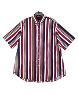 Vtg 90s Y2K Hunt Club Men&#39;s 2XLT Tall Striped Button Down Shirt, Preppy ... - €21,68 EUR