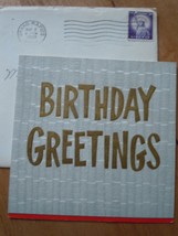 Mid Century Hallmark Birthday Greeting Card From Dexter Industries 1959 - $2.99