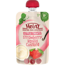 Heinz Strawberry &amp; Vanilla Custard Pouch 120g - £50.31 GBP
