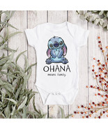 DISNEY STITCH Personalised Baby Vest - Disney BabyGrow - Ohana Sleepsuit - $10.98