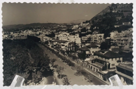 1950&#39;s RPPC Spain General Franco Avenue Santa Cruz de Tenerife Die Cut Postcard - £7.58 GBP