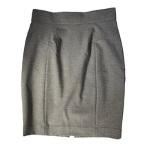 H&amp;M Womens Light Gray Micro Plaid Stretch Pencil Mini Skirt Size 6 - £10.60 GBP