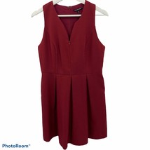 Gianni Bini M Fit Flare Dress Pleated Textured Sleeveless Cocktail Party Women’s - $16.80