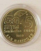 NEW 2019 SAN MARINO 5 EURO COIN  MINT BU UNC COIN IN CAPSULE - $27.66