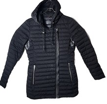Atelier Noir Ladies M DuckDown Hood Warm Lamb Leather Vented Arm Pit Coat Jacket - £75.00 GBP