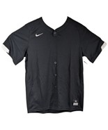 2 Kids Black Baseball Shirts Boys Size Medium Nike Jersey Dri Fit Placke... - £29.57 GBP