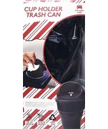 Vehicle Push Flap Automatic Close Cup Holder Trash Can - £9.37 GBP