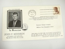 Vintage John Kennedy International Stamp Album and 1973 First Day Cover - £5.90 GBP
